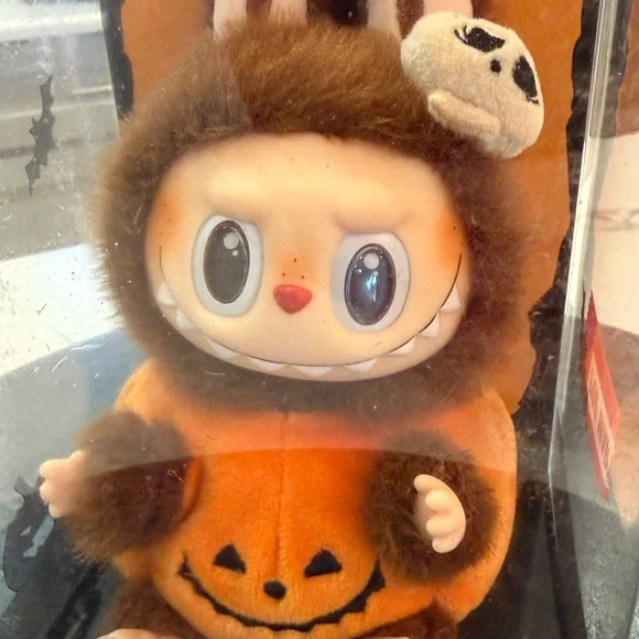 PopMart Halloween Sitting Pumpkin Vinyl Plush Pendant 🎃